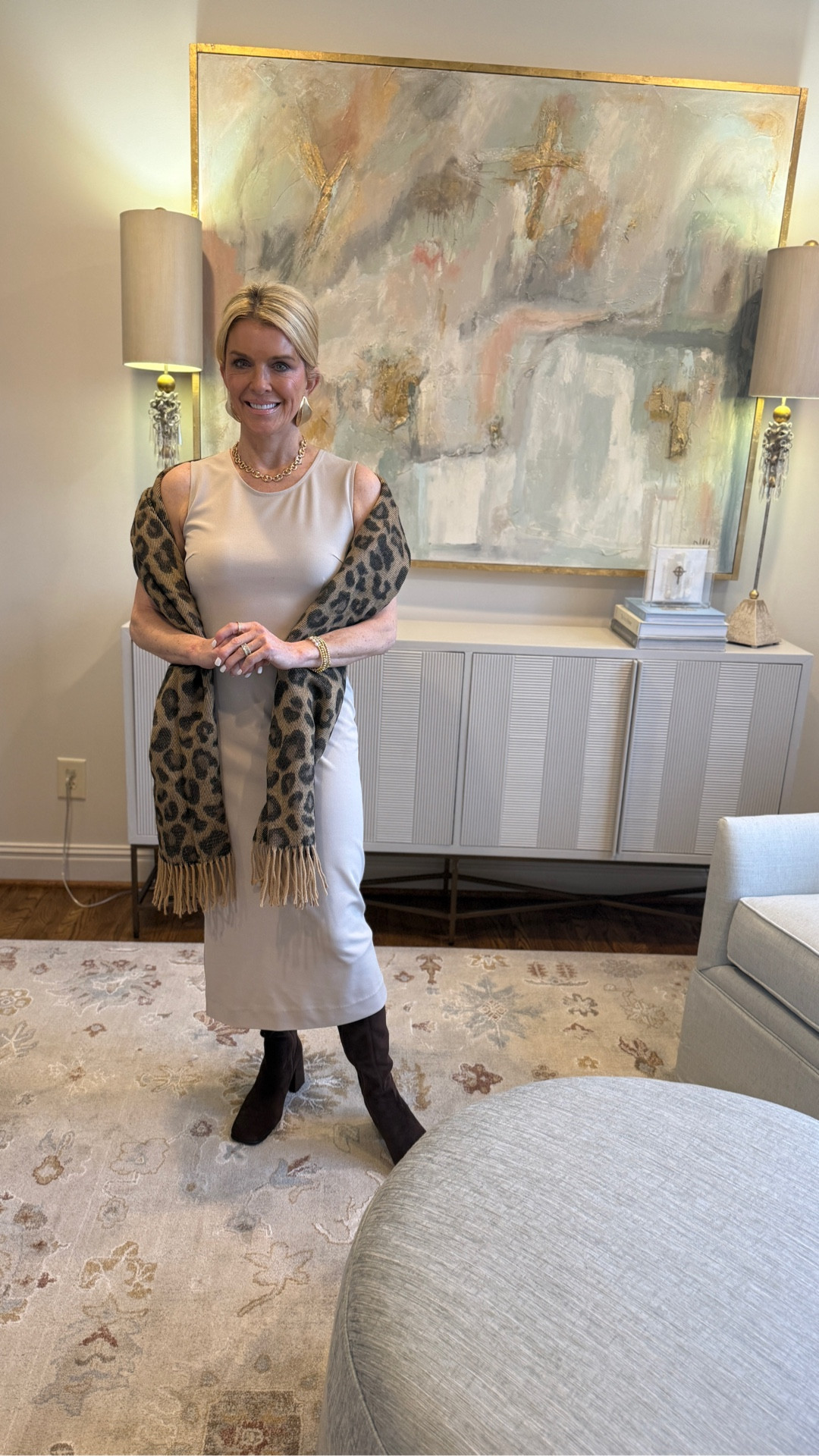 This Ming Wang dress is one of those pieces that always makes me feel put together. Classic, flattering, and effortless. 

#LTKootd #LTKWorkwear #LTKOver40