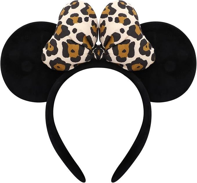 Handmade Mouse Ears Headband for Women and Ladies, Polka Dot Bow Minnie Ears Costume Accessories | Amazon (US)