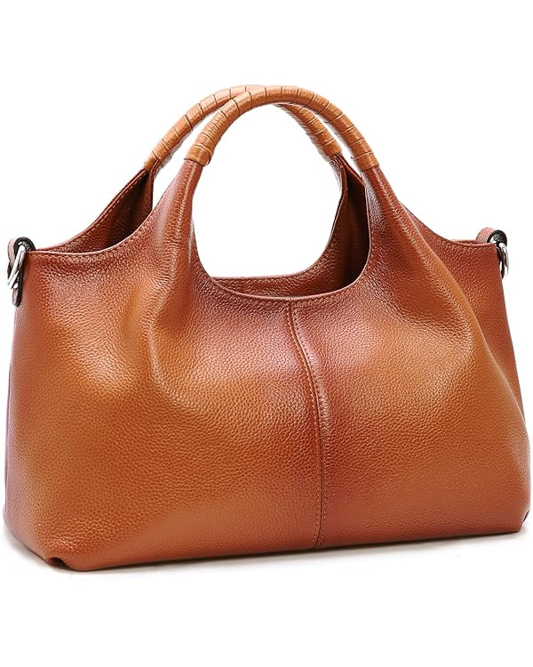 Iswee Genuine Leather Shoulder Bags Purses and Handbags for Women Satchel Designer Cross Body Hob... | Amazon (US)