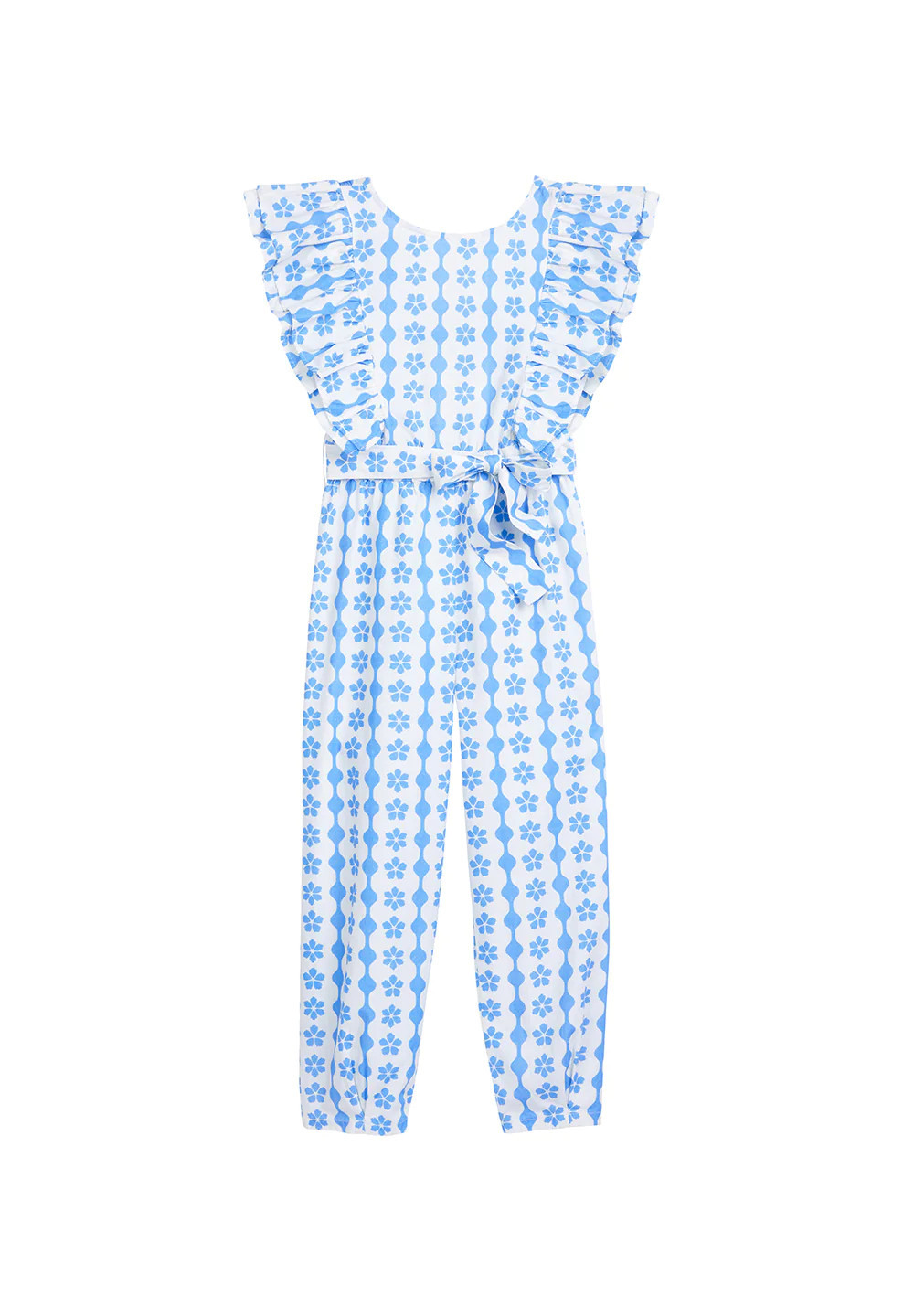 Sadie Jumpsuit - Azur Scallop | BISBY Kids