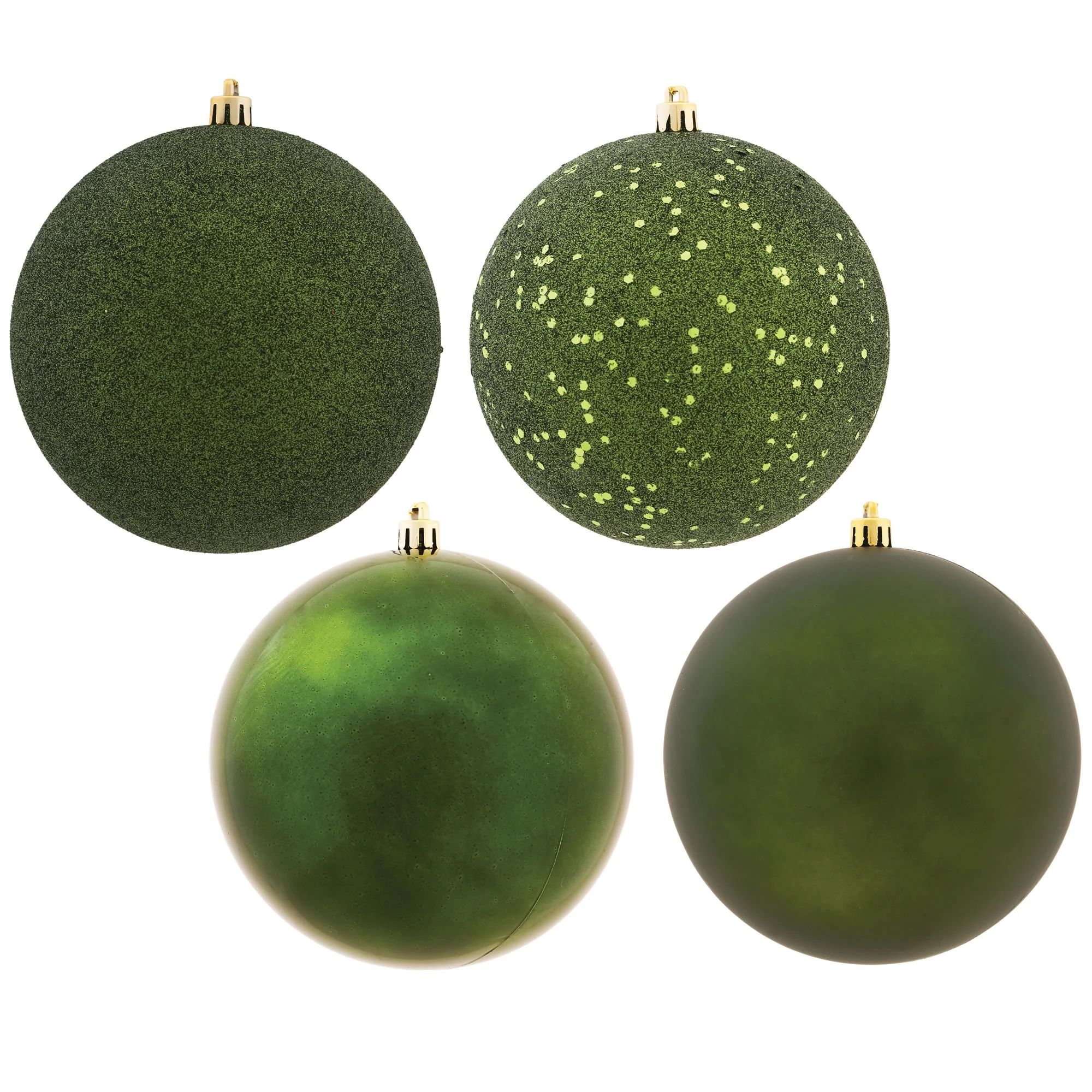 Vickerman 2.4" Moss Green 4-Finish Ball Ornament Assortment, 60 per Box - Walmart.com | Walmart (US)