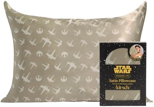 Kitsch x Star Wars Rebel Alliance Satin Pillowcase | Satin Pillowcase with Zipper, Better Than Si... | Amazon (US)