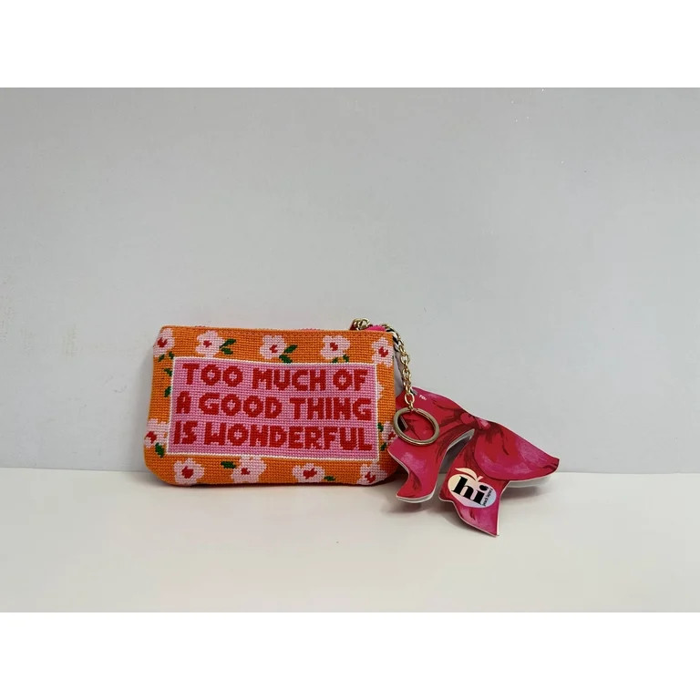 Hi Peach Layne Mother's Day Needlepoint Keychain Pouch 'Too Much of a Good Thing is Wonderful' | Walmart (US)