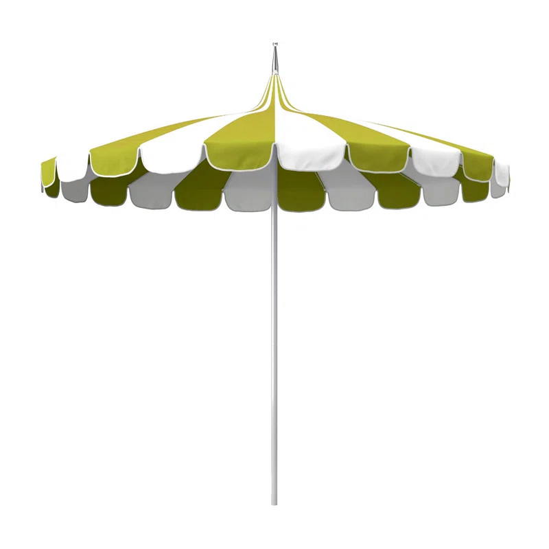8.5' Sunbrella Two-Tone Pagoda Umbrella | Birch Lane