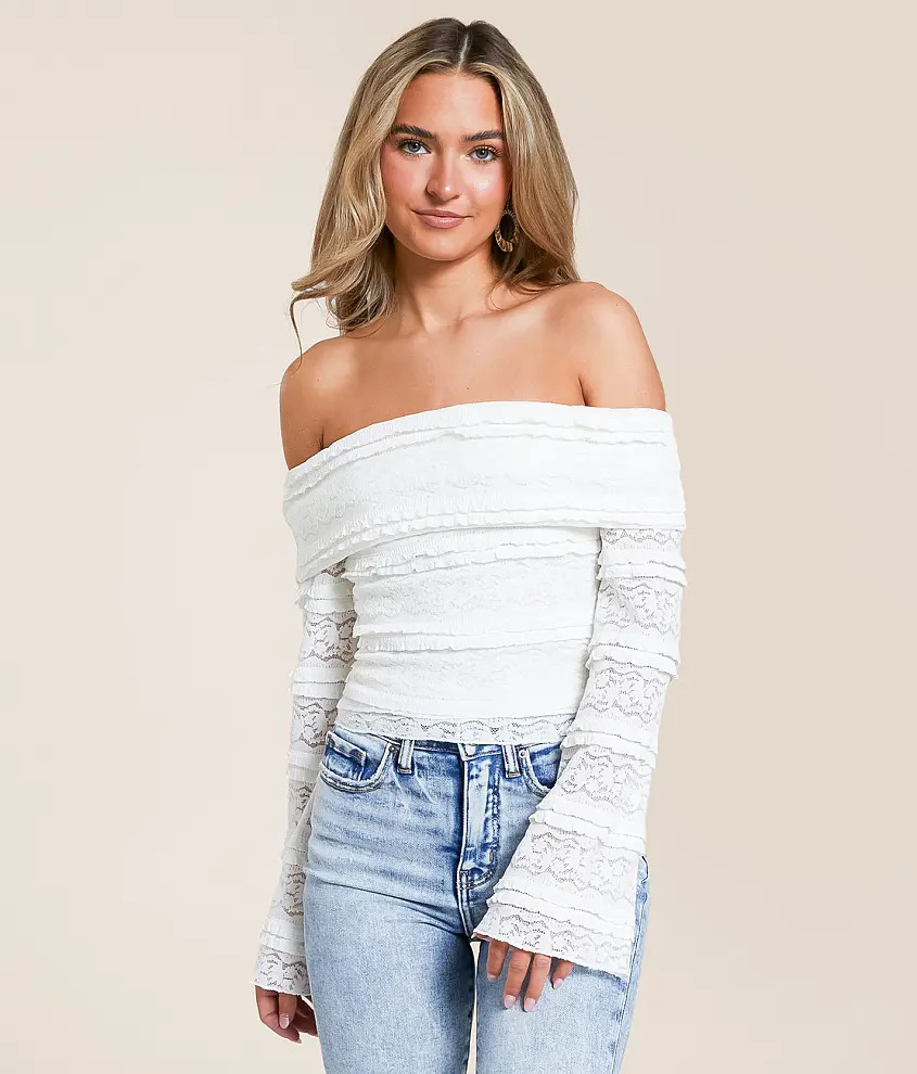 Lace Off The Shoulder Top | Buckle