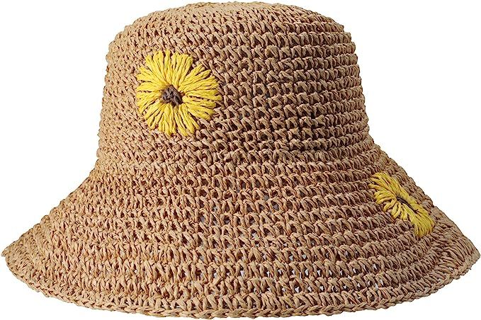 ZLYC Women Wide Brim Floppy Sun Hat Foldable Summer Straw Hat Bucket Beach Hats | Amazon (US)