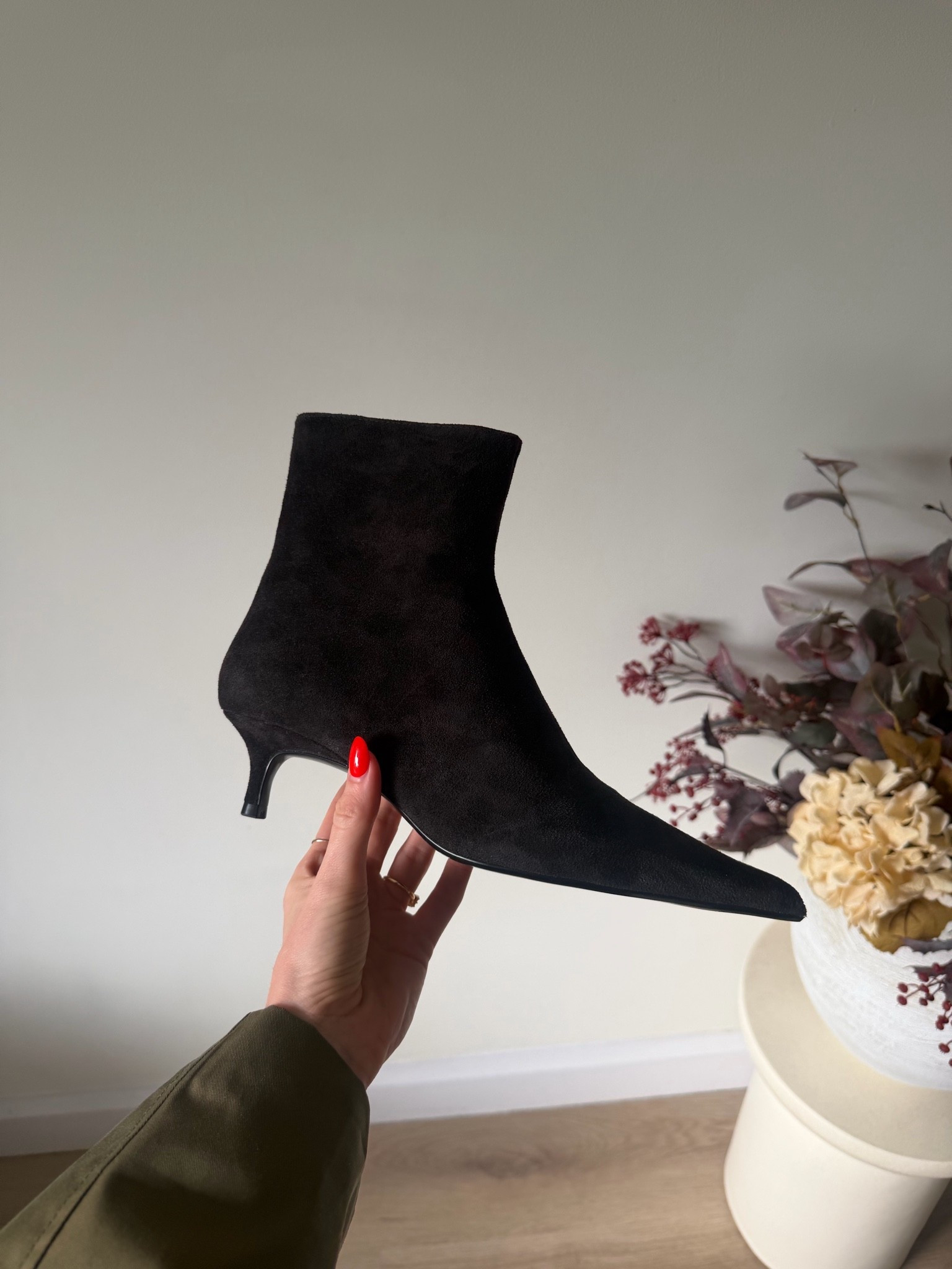 Zara suede ankle boots