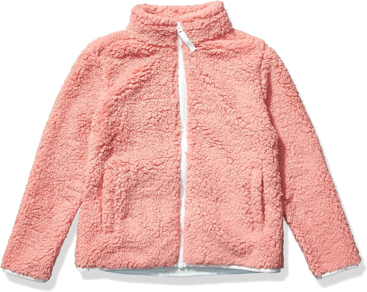 Amazon Essentials Girls and Toddlers' Sherpa Fleece Full-Zip Jacket | Amazon (US)