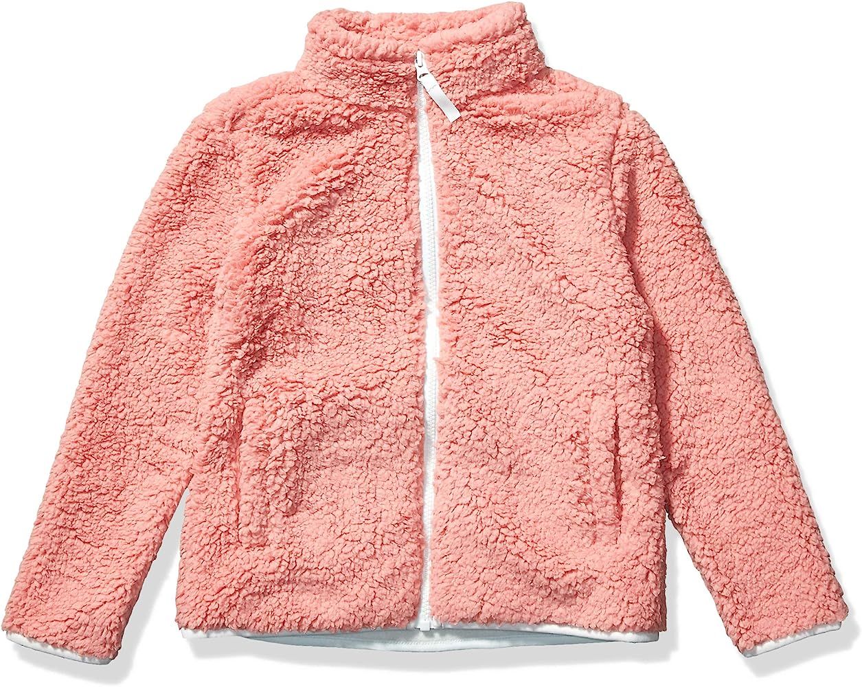 Amazon Essentials Girls and Toddlers' Sherpa Fleece Full-Zip Jacket | Amazon (US)