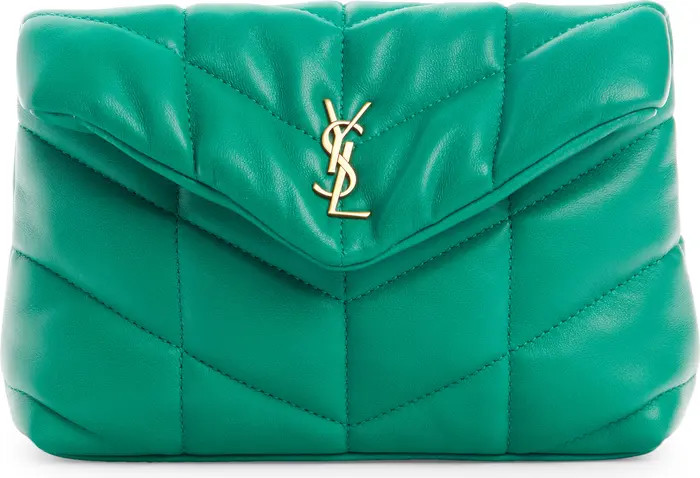 Saint Laurent Small Lou Leather Puffer Clutch | Nordstrom | Nordstrom