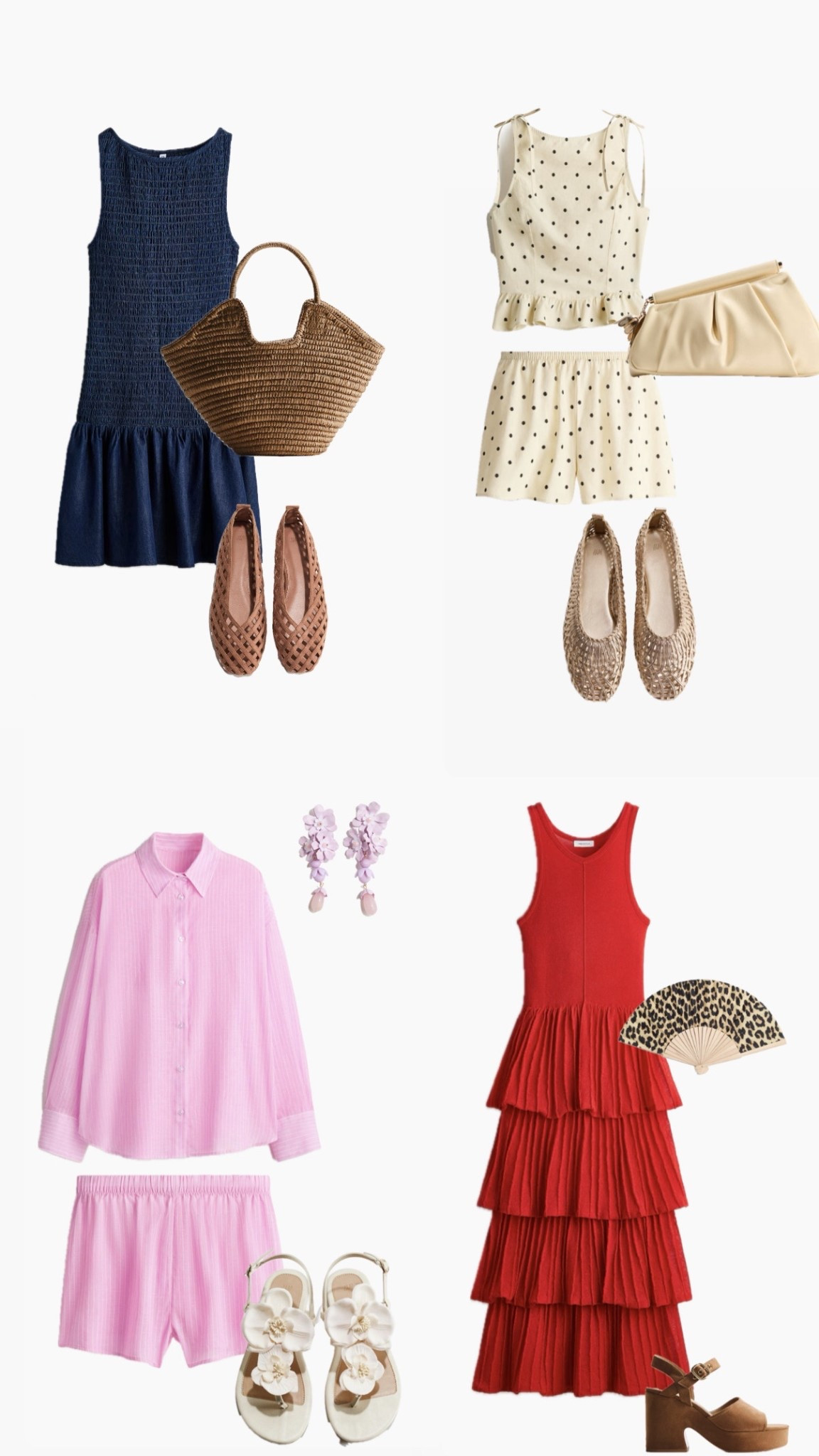 Spring and Summer outfit ideas. Gorgeous 2 pieces styles and floaty summer dresses with ballet flats. 

#LTKuk #LTKspring #LTKtravel