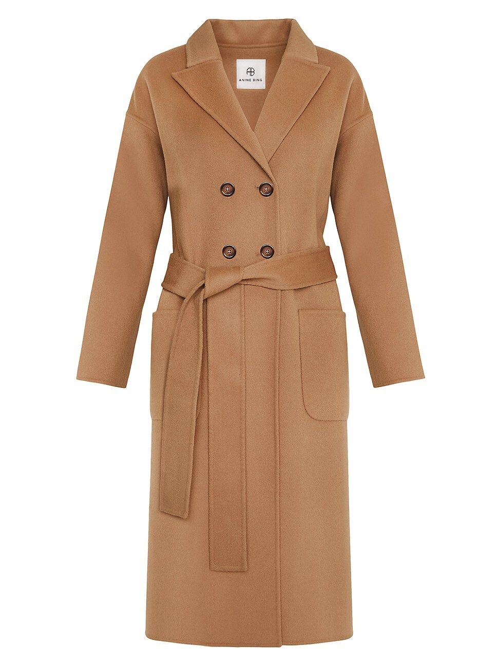 Women's Dylan Wool-Cashmere Belted Coat - Brown - Size Small - Brown - Size Small | Saks Fifth Avenue