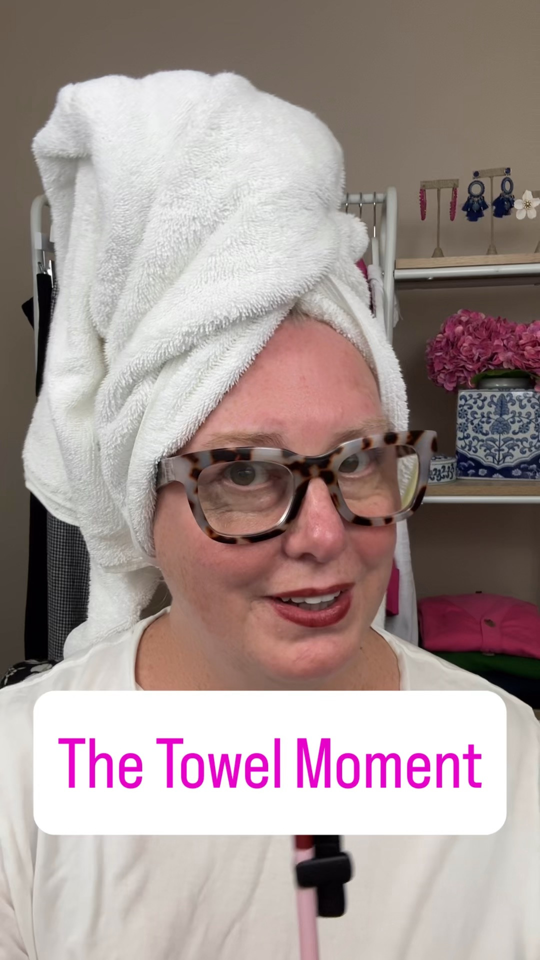 You're standing in front of your closet in a towel. The closet is full. And you reach for the same thing you wore two days ago. I call it the towel moment. You're not deciding what to wear. You're standing there negotiating with a wall of clothes that all need something from you.

#LTKvlog #LTKU #LTKOver40