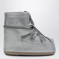 Moon Boot Silver Icon Low Boots With Glitter | Balardi (US & Canada)