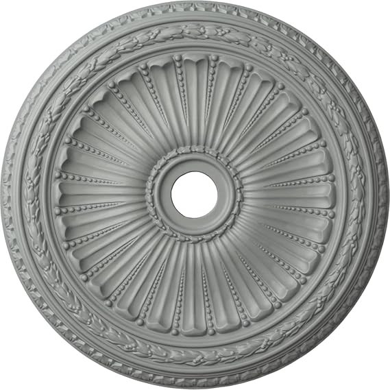 Ekena Millwork CM35VI Viceroy Ceiling Medallion, 35 1/8"OD x 4 7/8"ID x 2 1/2"P, Factory Primed | Amazon (US)