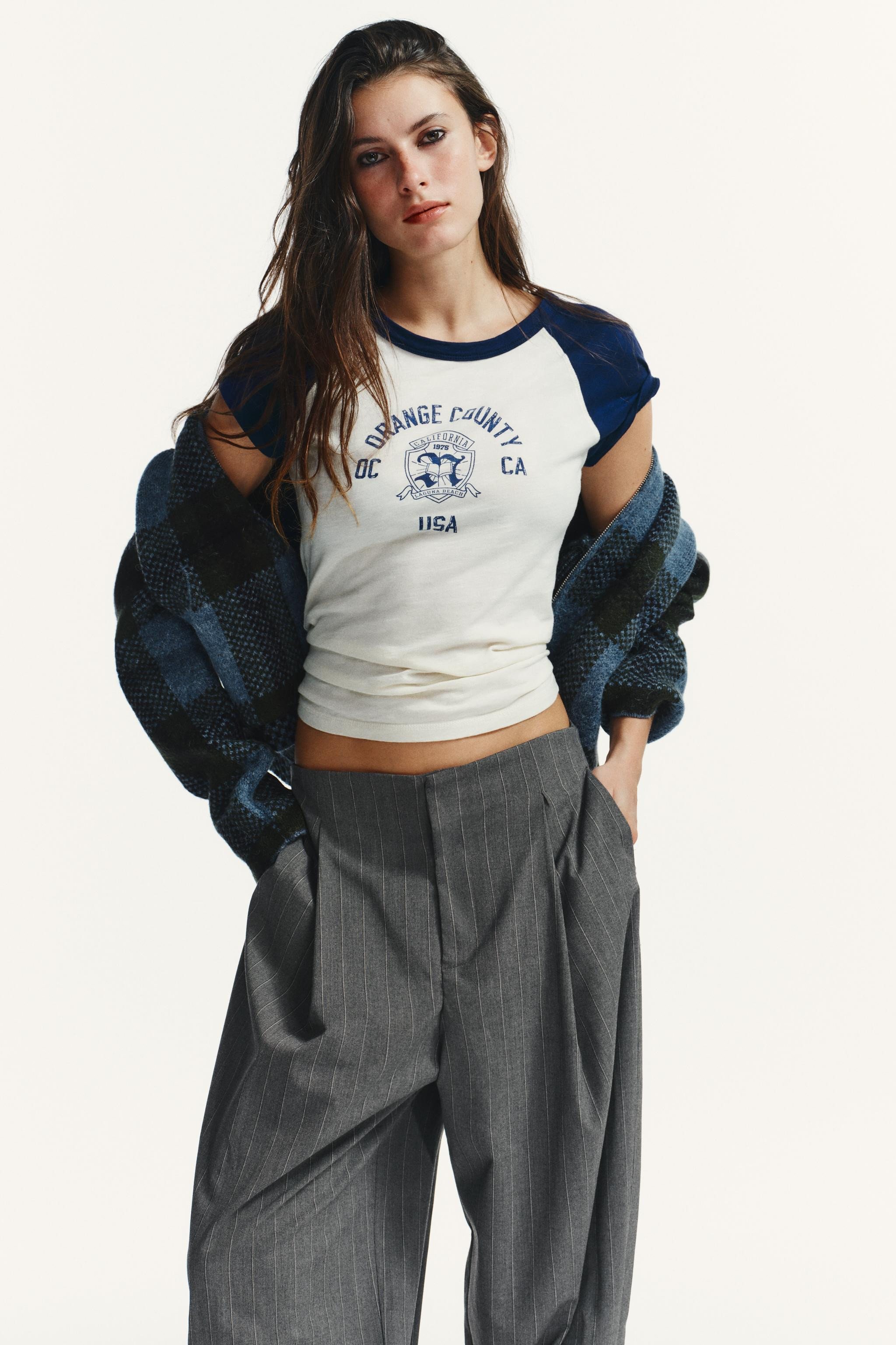 PLAID KNIT BOMBER JACKET | Zara US