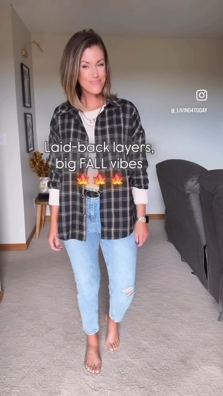 Walmart head to toe. I love the look of a thermal paired with a button down plaid flannel. 
Thermal / small 
Flannel/ small 
Jeans/ 6
Boots/ tts

#LTKStyleTip #LTKSeasonal