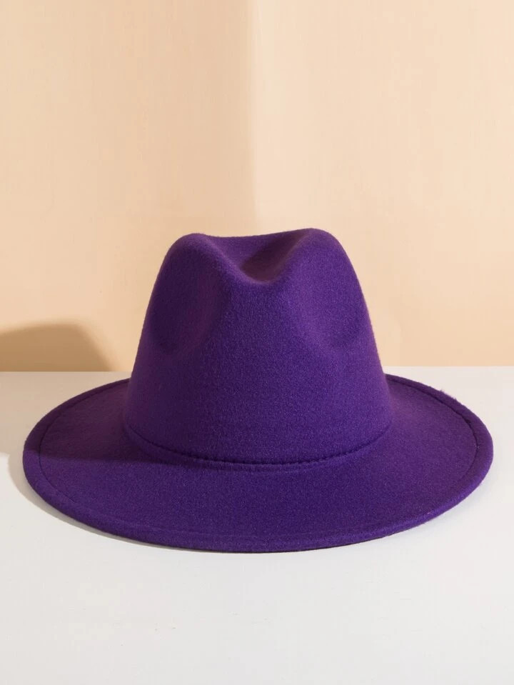 Solid Fedora Hat Elegant | SHEIN