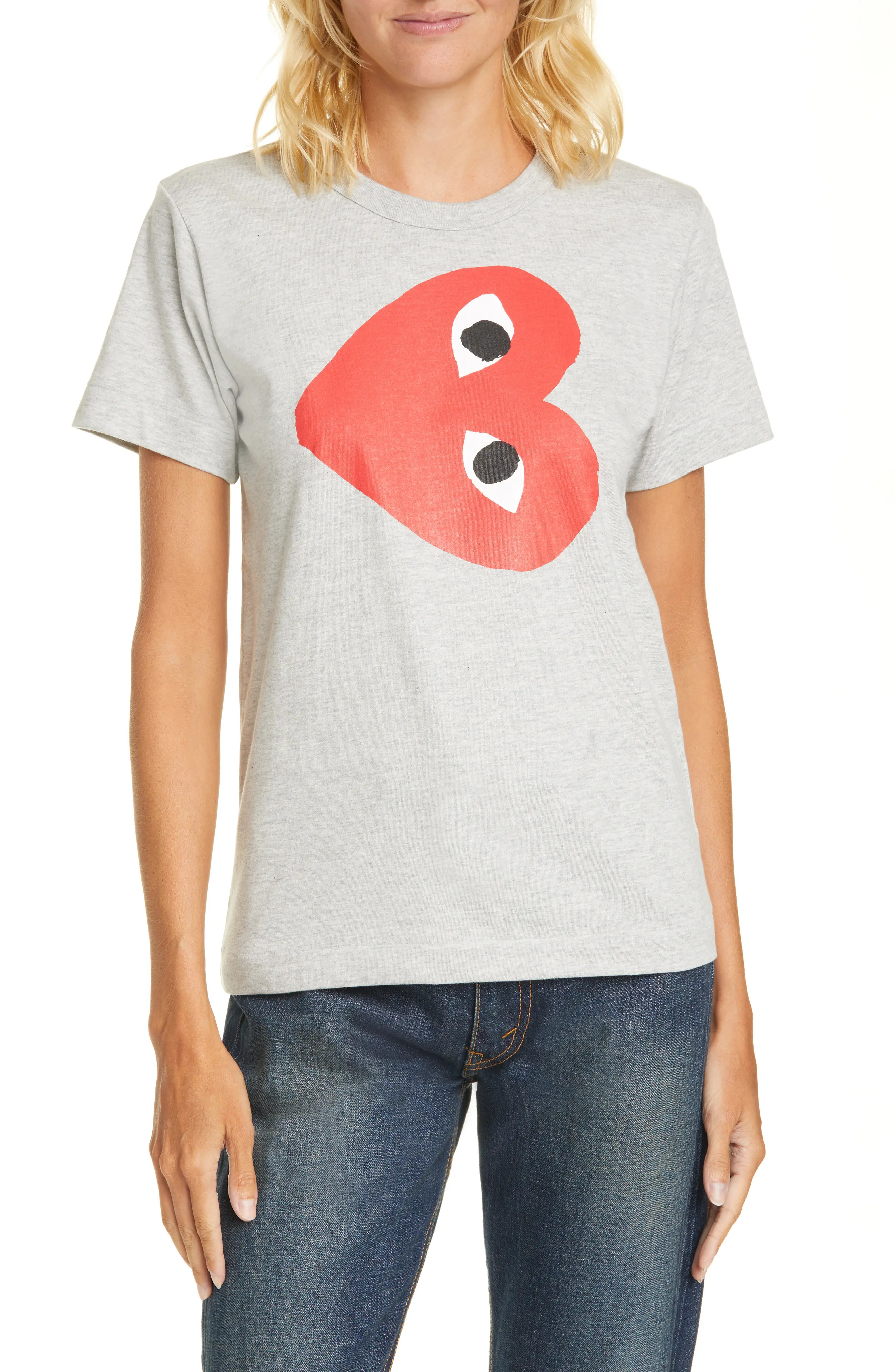 Women's Comme Des Garcons Play Heart Tee | Nordstrom
