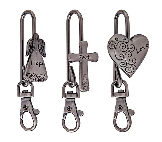 Finders Key Purse Set of 3 Key Finders w/ Gift Boxes | QVC