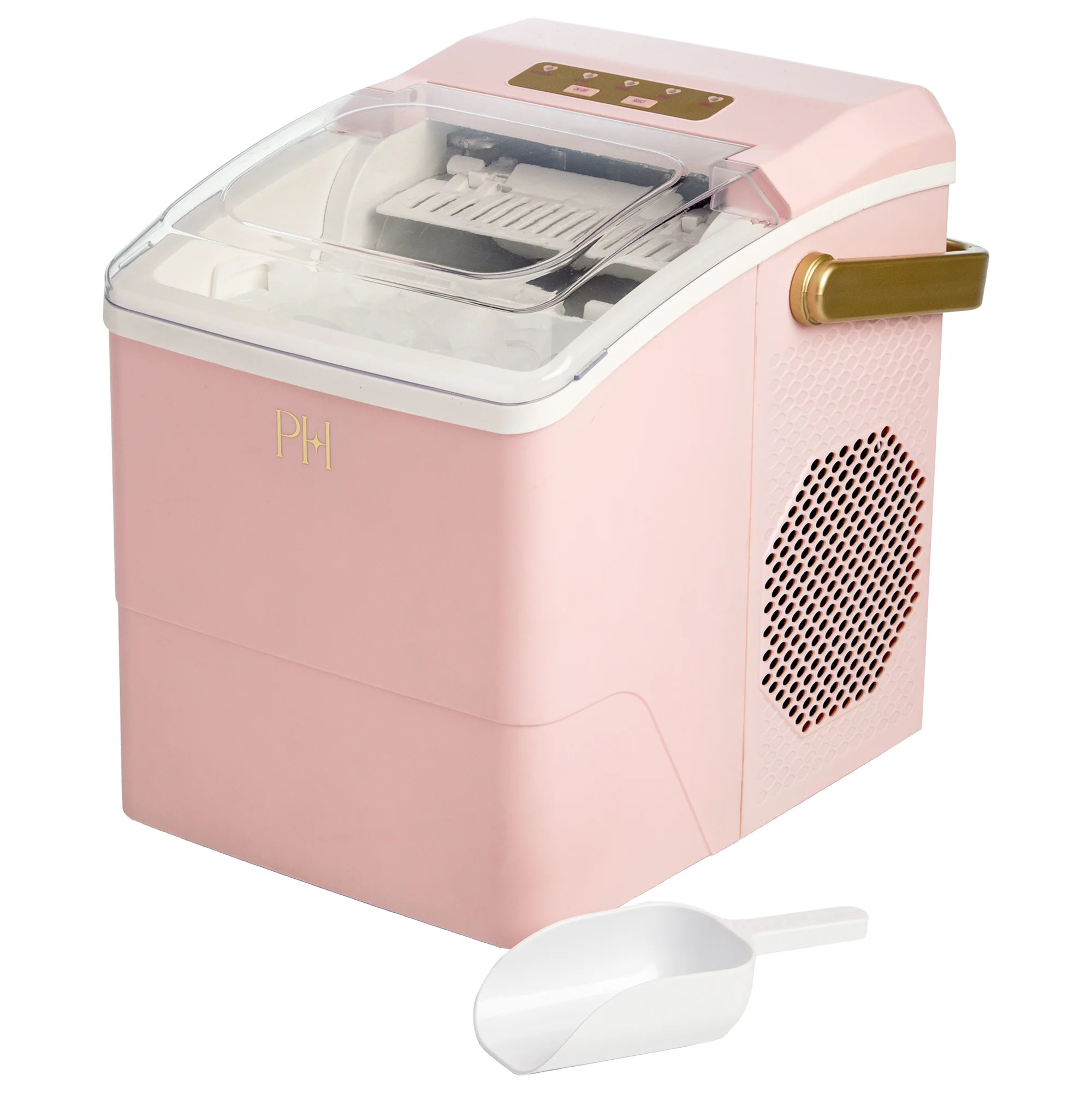 Paris Hilton 26lb Countertop Portable Ice Maker with Scoop, Pink | Walmart (US)