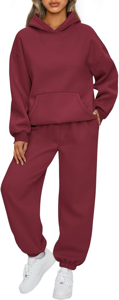 AUTOMET Womens 2 Piece Outfits Lounge Hoodie Sweatsuit Sets Oversized Sweatshirt Baggy Fall Fashi... | Amazon (US)