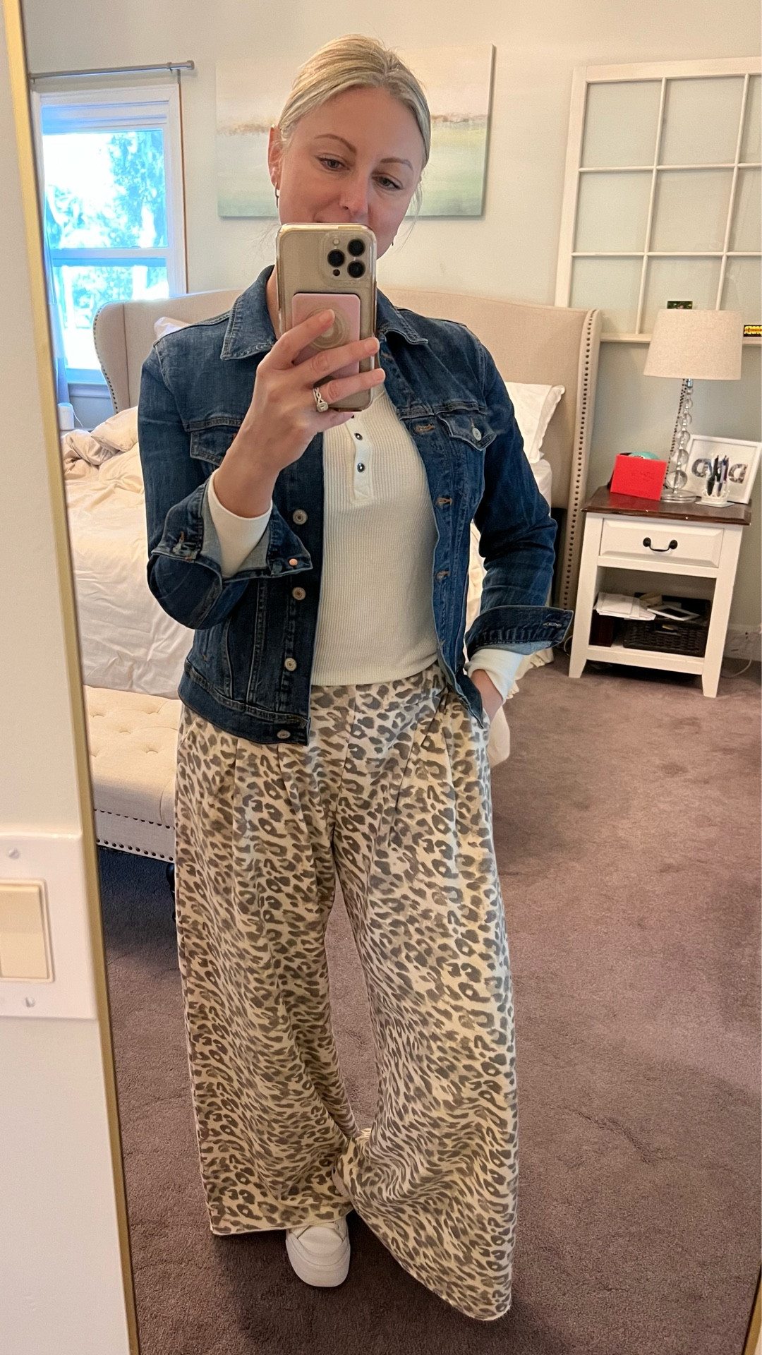 These trousers are actually sweatpants! Who doesn’t need a pair of these in their life?! 
I’m 5’5” and size 28 waist, wearing size small regular here. They are SO comfortable and come in solid colors too…a staple for every wardrobe. 

#LTKmorningroutine #LTKootd