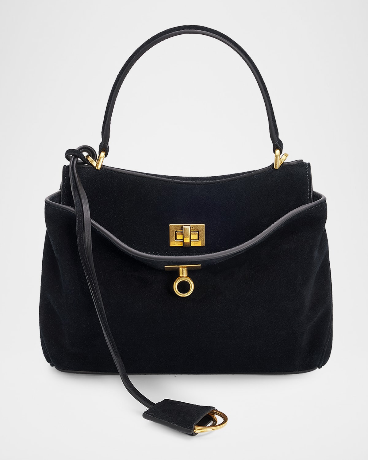 Rodeo Mini Suede Top-Handle Bag | Neiman Marcus