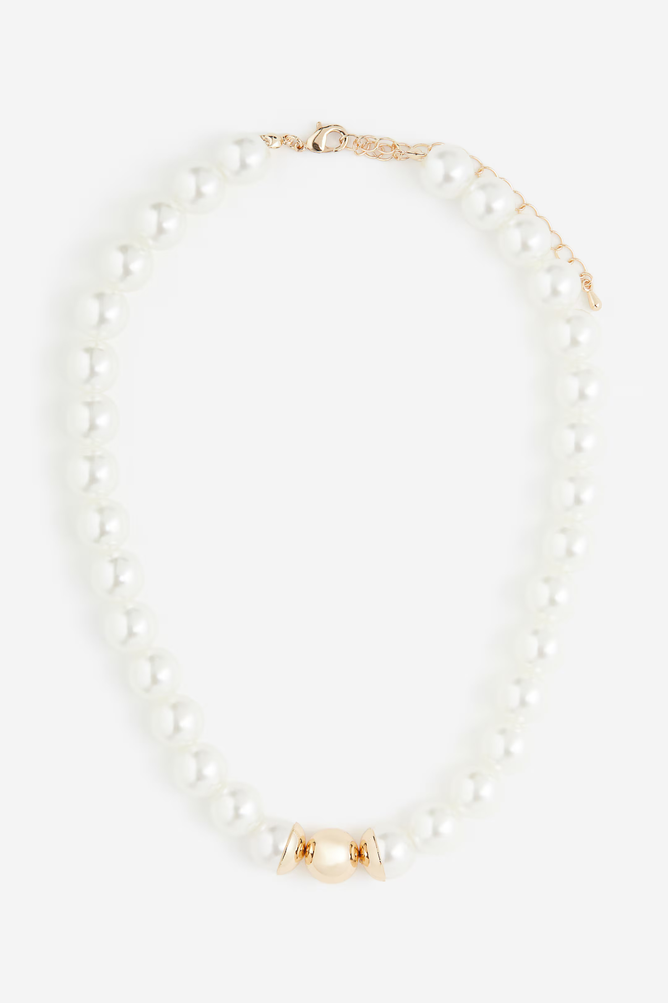 Beaded necklace - White - Ladies | H&M GB | H&M (UK, MY, IN, SG, PH, TW, HK)