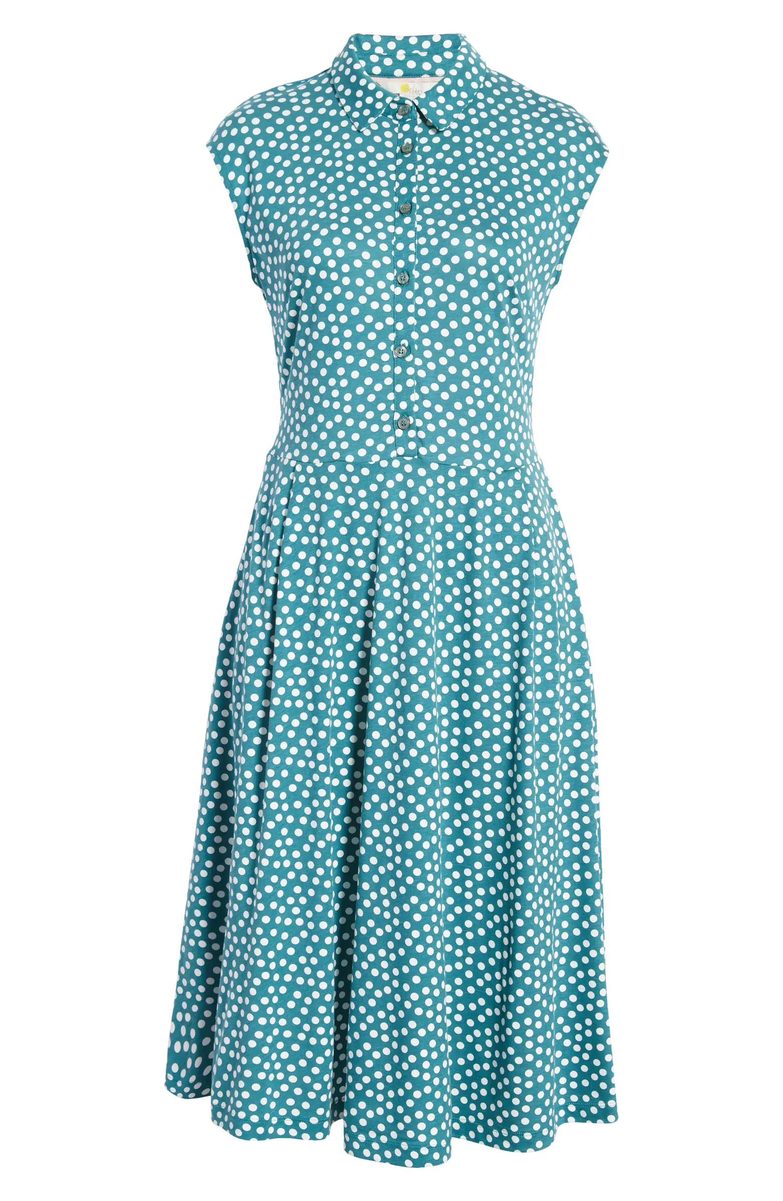 Boden Women's Tie Waist Knit Shirtdress | Nordstrom | Nordstrom