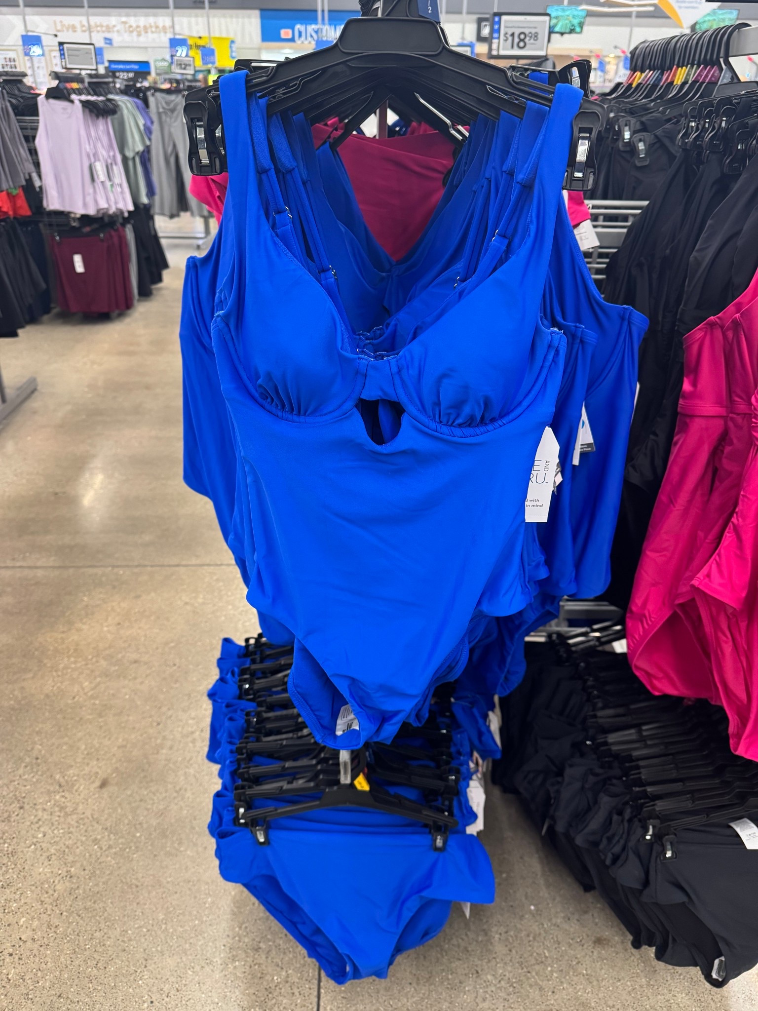 Walmart Time and Tru Women's and Women's Plus Size Underwire One Piece Swimsuit, Sizes XS-3X

#LTKSwim #LTKSeasonal #LTKTravel