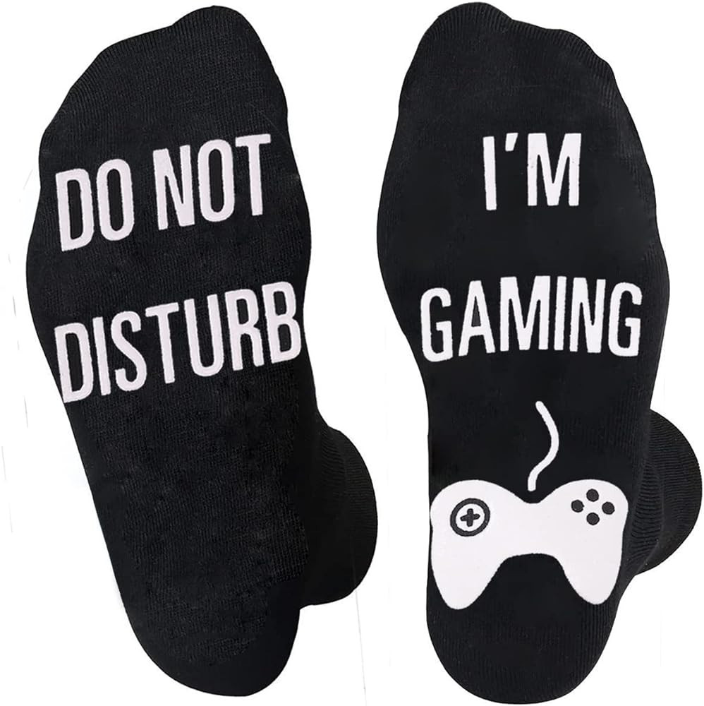 NDLBS Funny Christmas Gifts Novelty Gaming Socks Christmas Stocking Stuffers for Men Teens Boys K... | Amazon (US)