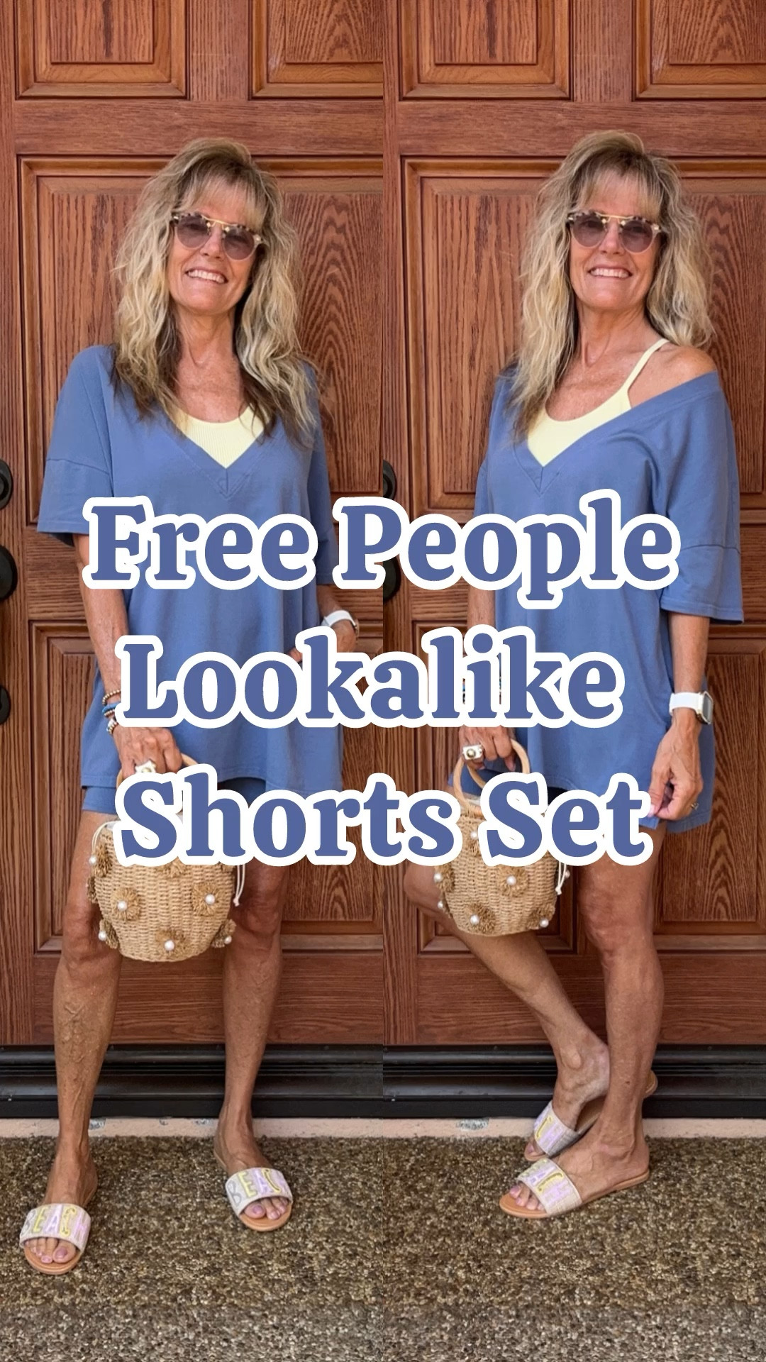 ✨ One of my favorite Summer go to outfits ✨

I wore this shorts set on repeat last year, and love it again this year! It’s a great FP lookalike too!  I love the oversized fit of the top, and it has pockets! I’m wearing size S. I always wear one of these ribbed, cropped tank tops underneath. This is a nice bright yellowish lime green color! It comes in a 3 pack, and there are so many color choices! I’m wearing size M-L ( I size up for a looser fit). I just found these super cute “BEACH” raffia slides! Love them! They run tts. I also have my favorite straw Summer bag!  

LTK style tips, LTK fashion, LTK sale alert, LTK fit, LTK over 60, micro influencer, style influencer, wfh wardrobe, affordable fashion, sales & splurges, summer 2024, summertime fashion, ways to style, outfit ideas, outfit inspiration, everyday outfit, ootd, casual outfits, casual style, daily looks, over 60, over 60 fashion, over 60 style, ageless style, fun fashion, comfy style, glamma, instafashion, summer fashion, summer style, summer outfit, vacation outfit, resort wear, travel outfit, fun summer fashion, wear what you love, Free People lookalike, Free People dupe, shorts set, Amazon fashion, Amazon finds, Steve Madden sandals, raffia sandals, straw bag, cropped tank top

#LTKSaleAlert #LTKShoeCrush #LTKSummerSales