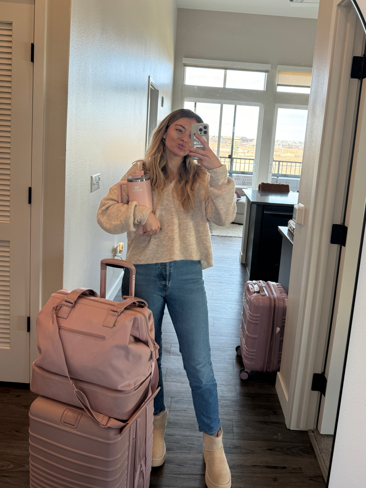 Another day another flight ✈️  in case I haven’t convinced you yet, you need the mini weekender from Beis! AND these Ugg dupes 🫶🏼

#LTKtravel #LTKSeasonal #LTKGiftGuide