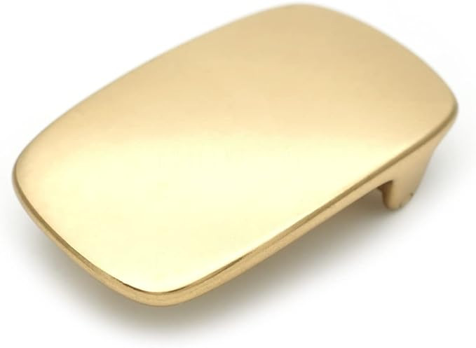 CRAFTMEMORE Solid Brass Belt Buckle 1.5 Inch Single Prong Square Belt Buckle for Replacement, DIY... | Amazon (US)