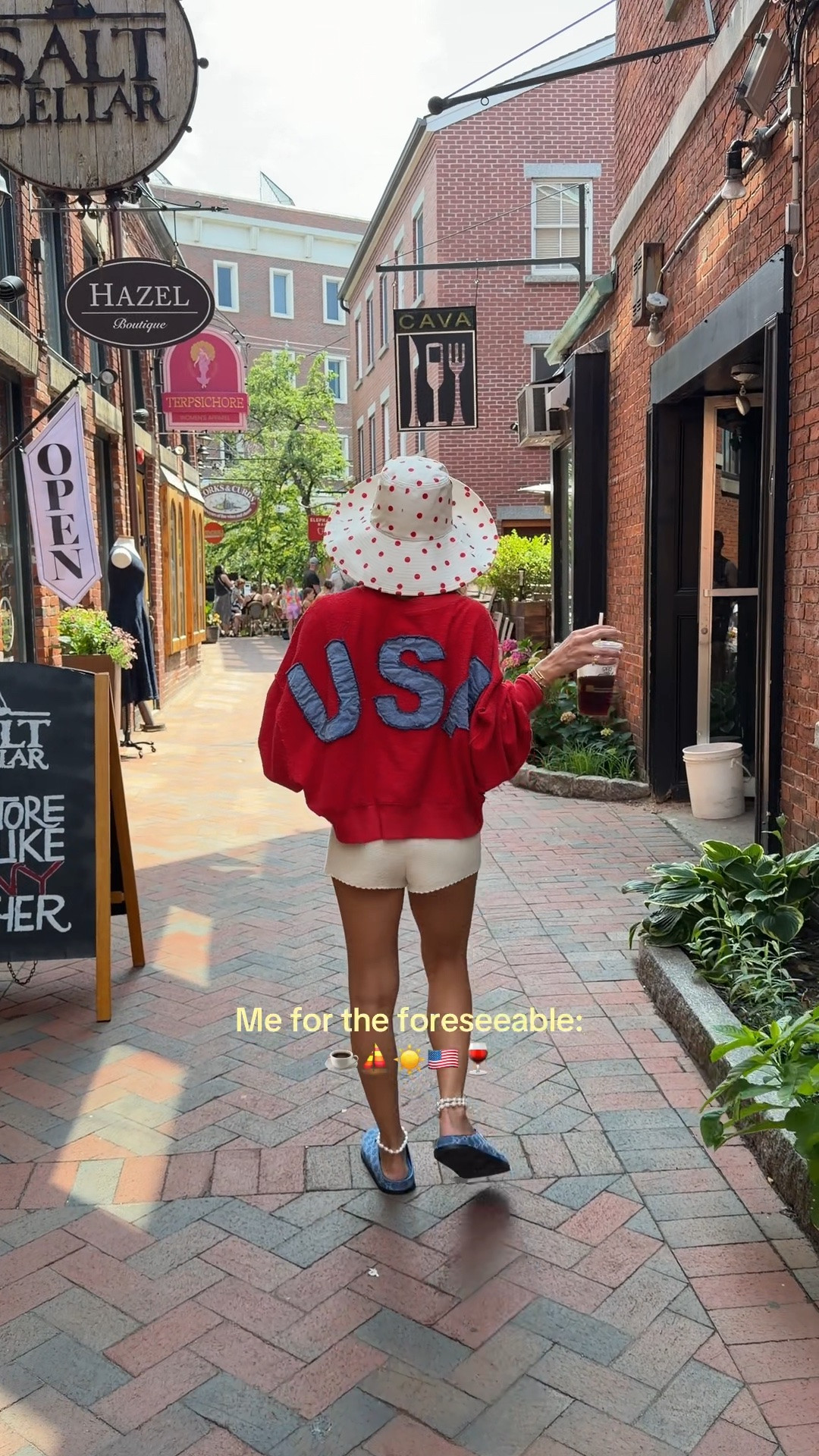 Small top XS shorts! Hat is sold out in red