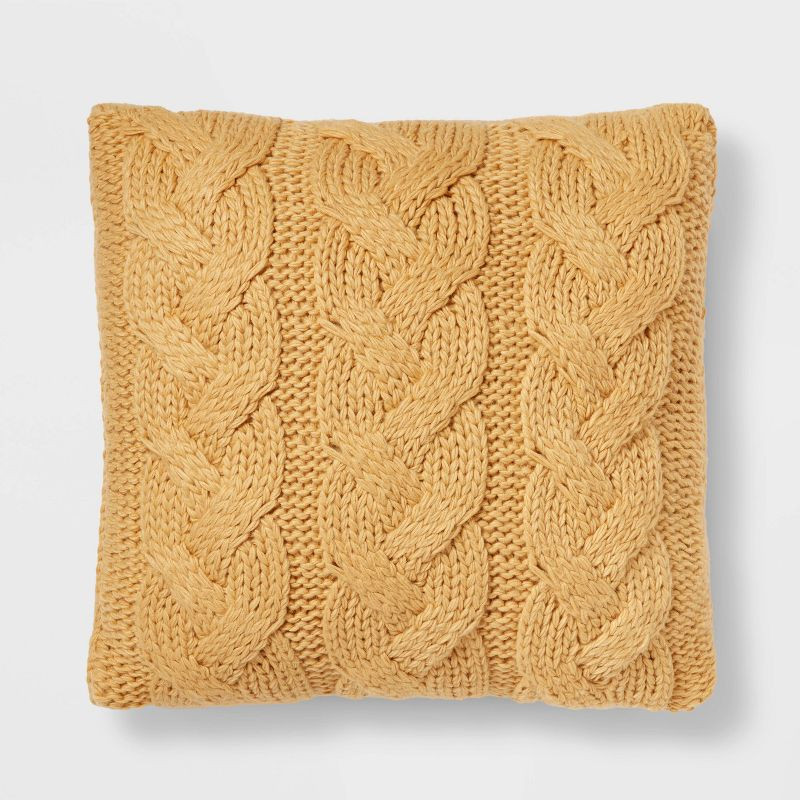 Chunky Cable Knit Throw Pillow - Threshold™ | Target