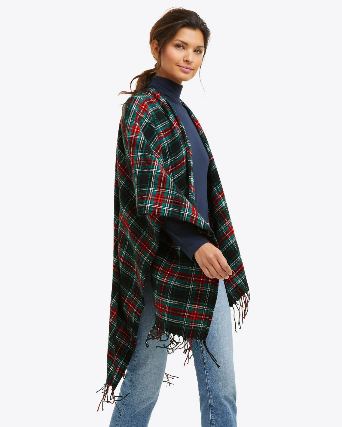 Oversized Scarf in Georgia Plaid | Draper James (US)