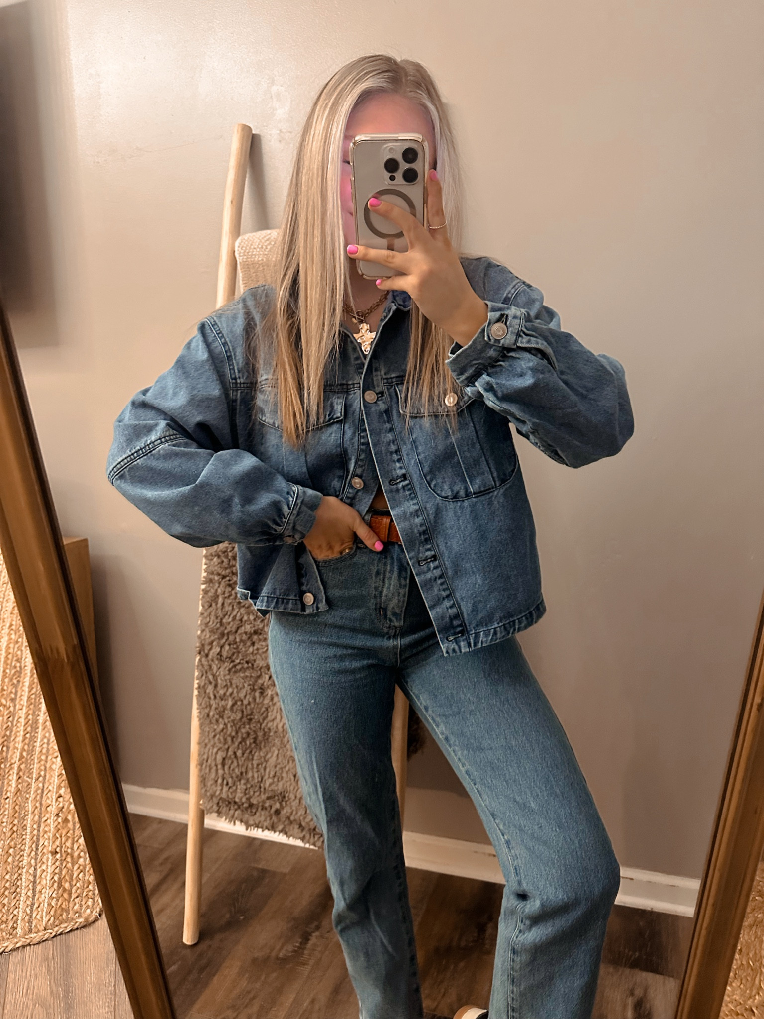 loving the denim on denim trend 💙 

#LTKStyleTip #LTKFindsUnder50