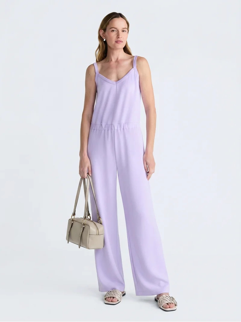 Scoop Women's and Women's Plus Scubaknit Tank Jumpsuit, Sizes XS-4X | Walmart (US)