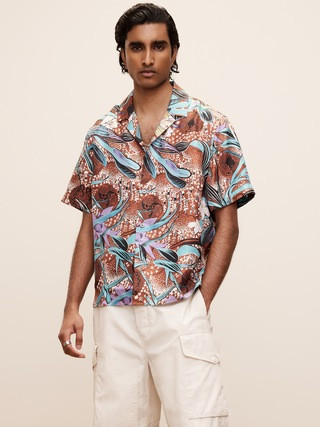 The White Lotus Silk Twill Resort Shirt | Banana Republic (US)