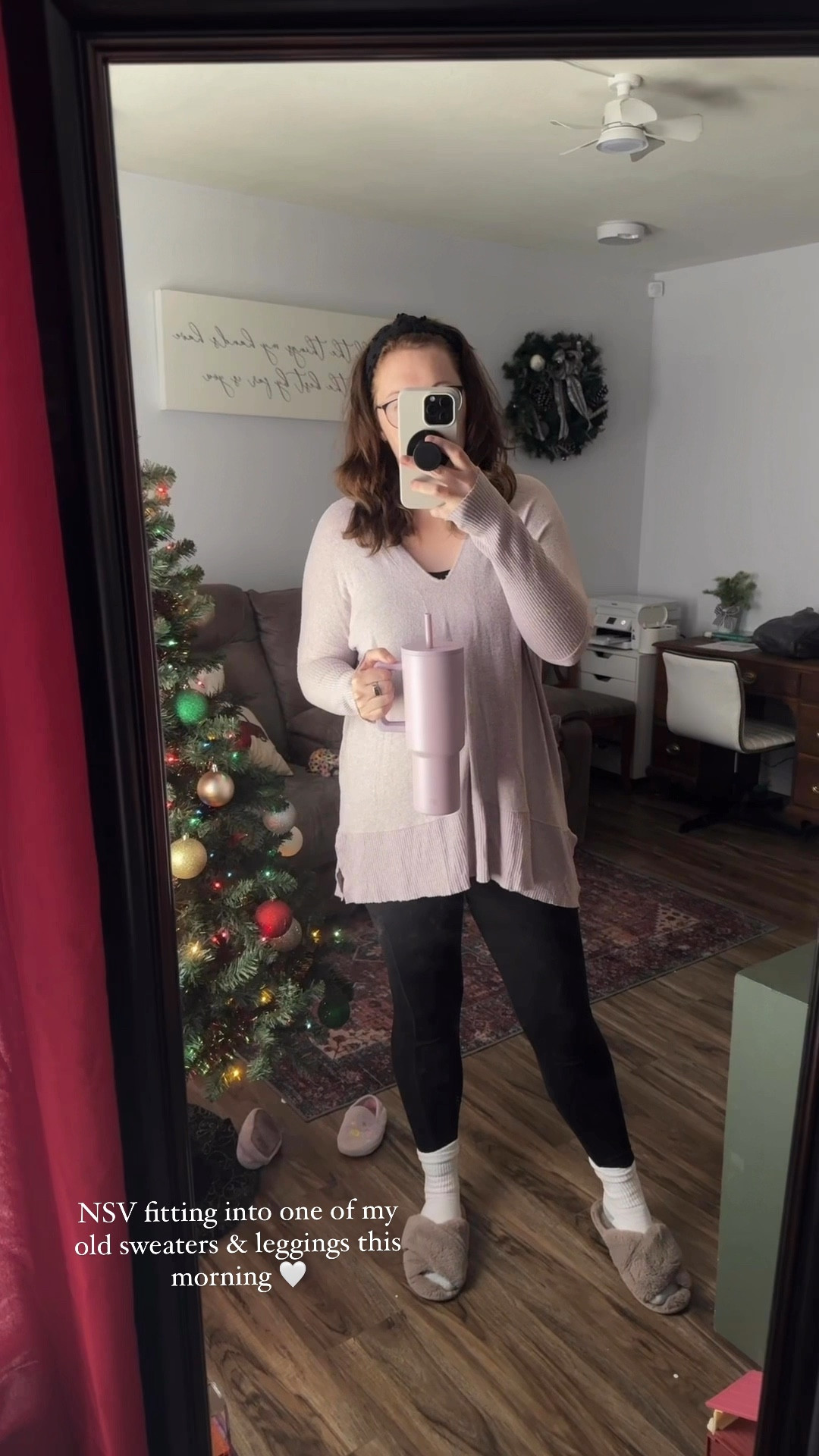 Non-scale victory moment 🙌 Today, I slipped into an old pair of leggings and a sweater I haven’t been able to wear in ages—and they fit perfectly! It’s such a great reminder that progress isn’t always about the number on the scale. Celebrating the little wins that show up in unexpected ways. 💪✨ #nonscalevictory #progressnotperfection #celebratethewins

#LTKHoliday #LTKWatchNow #LTKCyberWeek
