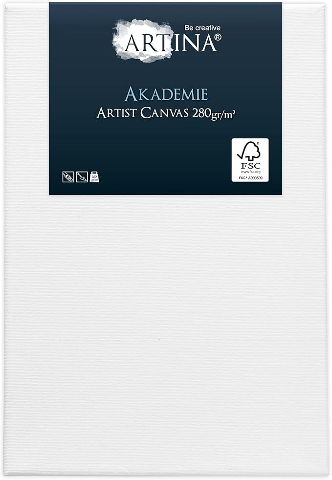 Artina FSC® Keilrahmen Akademie 40x50 cm – Leinwand Set Maltuch aus 100% Baumwolle Leinwände ... | Amazon (DE)