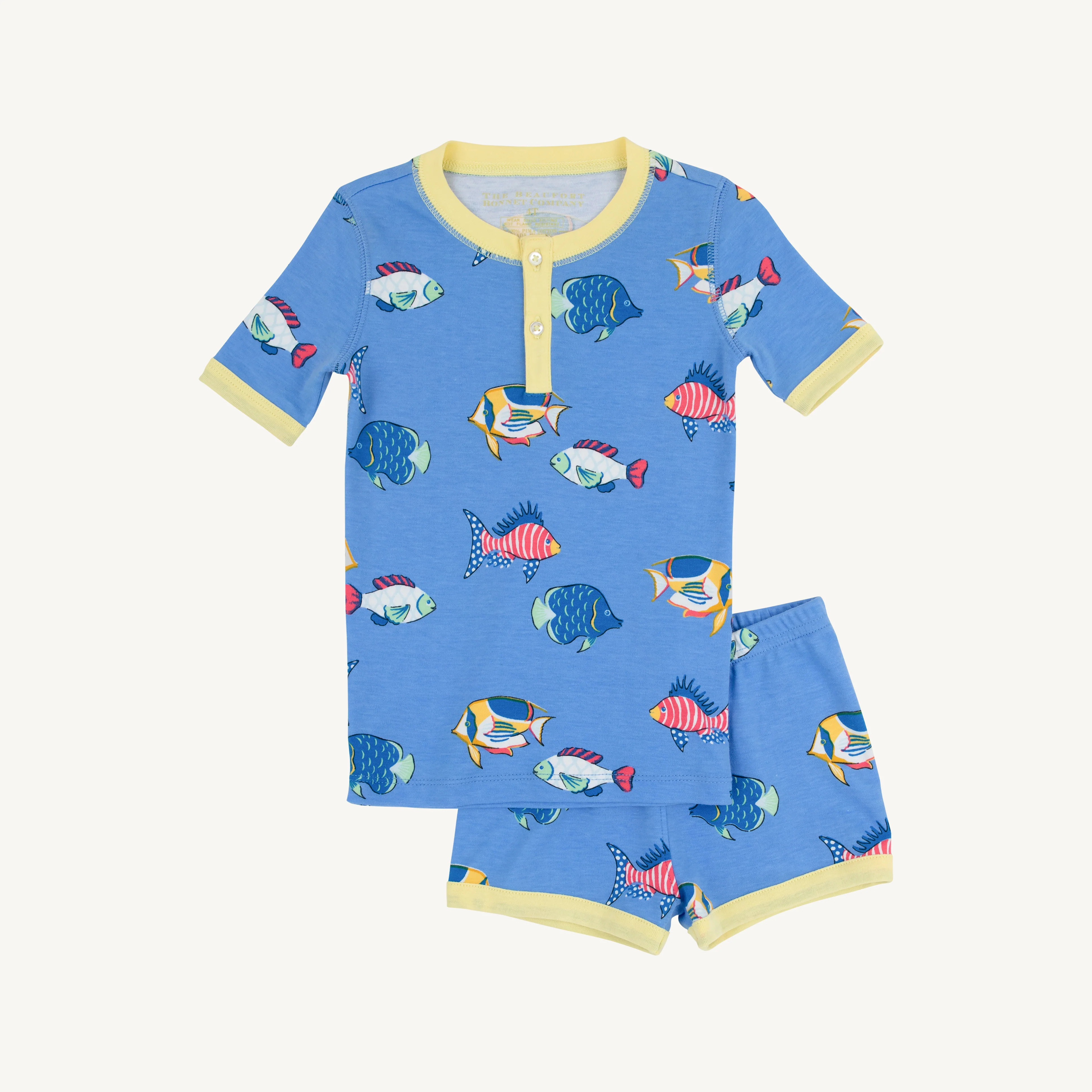 Sutton's Short Set - Here Fishy Fishy with Lake Worth Yellow | The Beaufort Bonnet Company