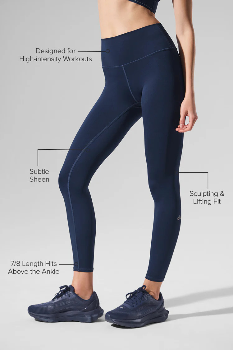 7/8 High-Waist Airlift Legging - Navy | Alo Yoga