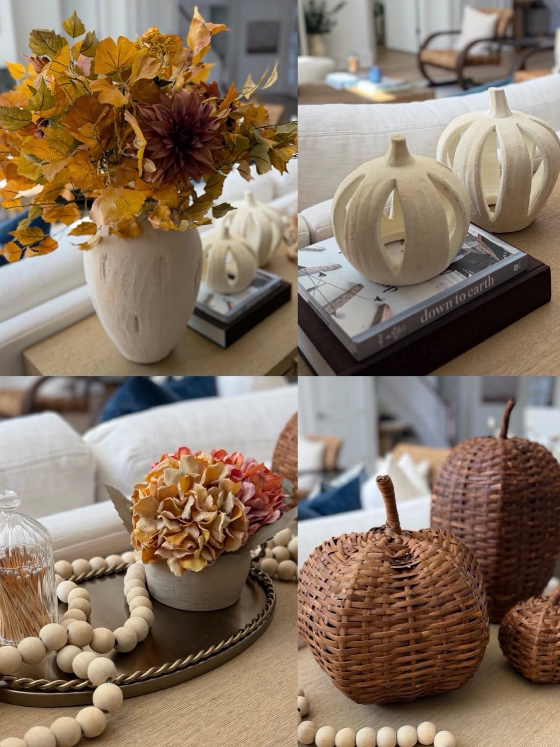 Fall decorating has officially started over here, and these little touches make the house feel so cozy without going overboard. I love mixing warm florals, woven pumpkins and neutral ceramics for a softer take on fall decor.

fall home decor, fall decorating ideas, neutral fall decor, woven pumpkins, ceramic pumpkins, fall florals, autumn home decor, cozy home decor, fall living room, seasonal decor, annabrstyle

#LTKSeasonal #LTKOver40 #LTKHome