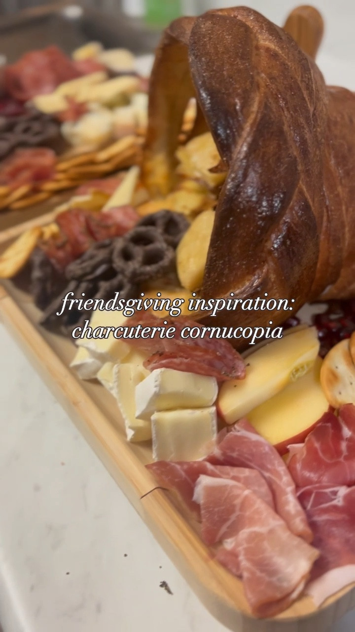 the friendsgiving charcuterie board to end all charcuterie boards👀

i made this cornucopia for my thanksgiving charcuterie board last year and it was a huge hit! instructions and info are in my instagram reel for this @thatgenzhomemaker 🫶

happy thanksgiving/friendsgiving planning!!



#LTKSeasonal #LTKVideo #LTKHoliday