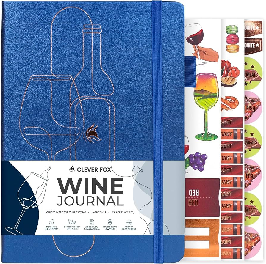 Clever Fox Wine Journal for Wine Tasting – Guided Wine Diary & Log Book with Tasting Instructio... | Amazon (US)