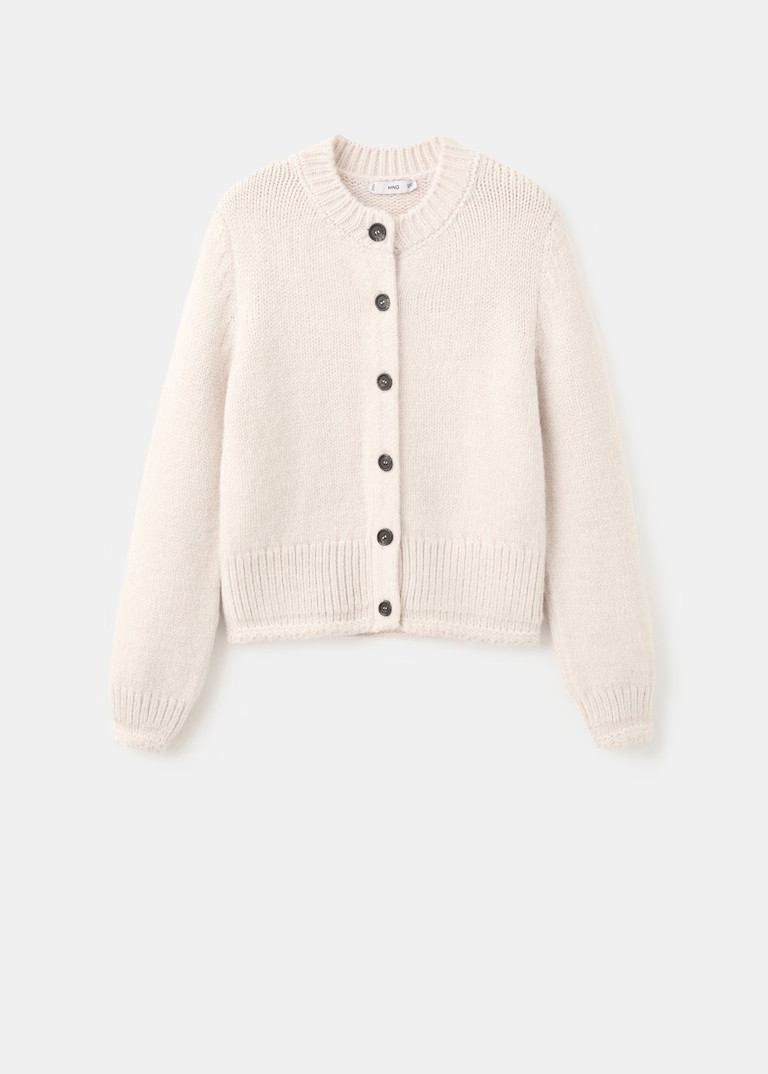 Knitted button cardigan | Mango (US/MX/AU)