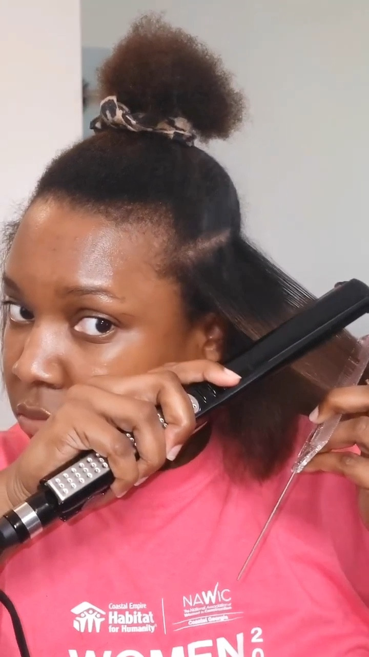 I just got the silkiest press of my life using this Conair flat iron 🔥 — one pass and my 4C strands were glass-smooth. No frying, no frizz, just shine.
This is your sign to upgrade your hot tools before the cold sets in 🩵
🛒 Shop my exact flat iron + heat protectants linked in my LTK!
#SilkPressSeason #4CHair #LTKBeauty #NaturalHairCare #SilkPress #FallHairCare

#LTKStyleTip #LTKFindsUnder100 #LTKBeauty